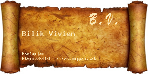 Bilik Vivien névjegykártya